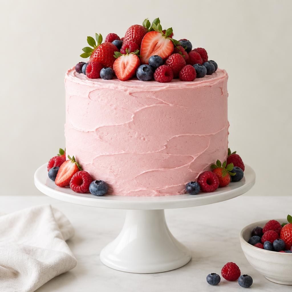 Berry birthday cake